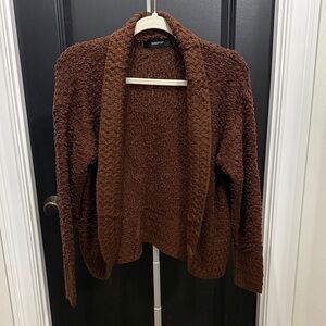 Cozy Brown Cardigan Sweater